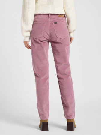 FEMEI - Lee Pantaloni Roz Deschis Regular Straight Femei