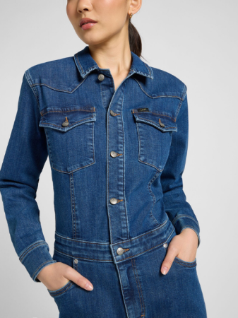 IMBRACAMINTE - Lee Salopeta-Pantaloni Navy Slim Femei