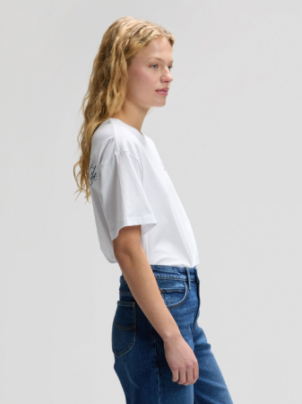 FEMEI - Lee Tricou Alb Relaxed Femei