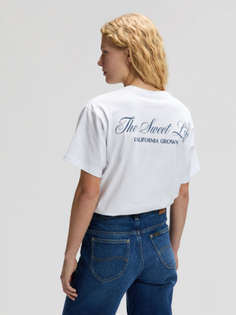 FEMEI - Lee Tricou Alb Relaxed Femei