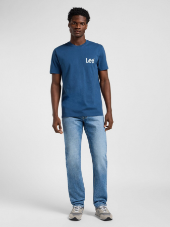 Футболки и Поло - Lee Мужская Футболка Синяя Regular