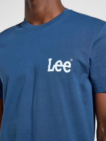Футболки и Поло - Lee Мужская Футболка Синяя Regular