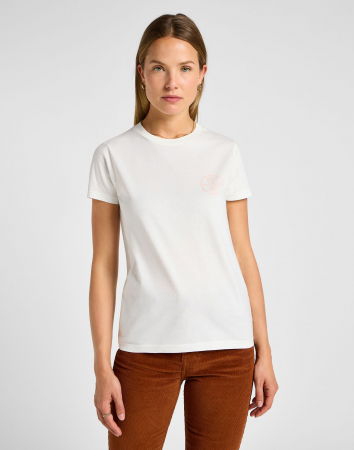 Футболки и Топы - Lee Женская Футболка Ecru Regular