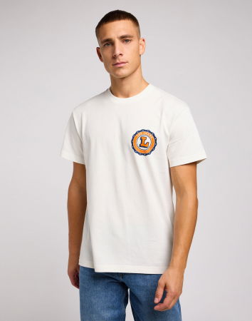 Tricouri si Polo - Lee Tricou Crem Relaxed Barbati