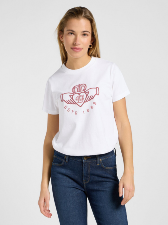 FEMEI - Lee Tricou Alb Relaxed Femei