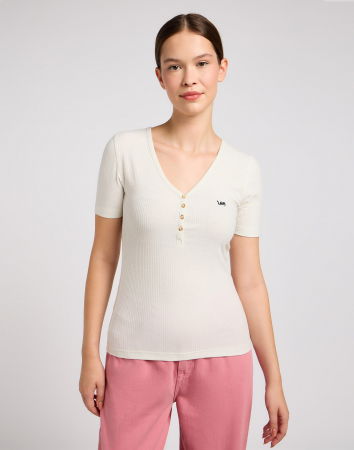 FEMEI - Lee Tricou Slim Off White Femei