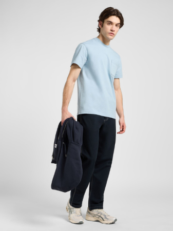 BARBATI - Lee Tricou Albastru Deschis Relaxed Barbati