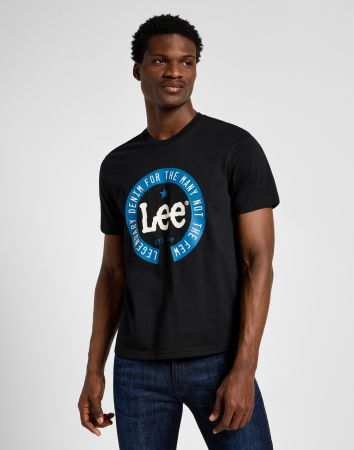 Tricouri si Polo - Lee Tricou Regular Negru Barbati