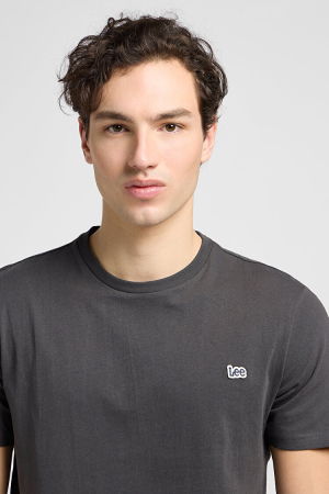 Футболки и Поло - Lee Мужская Футболка Чёрная Regular