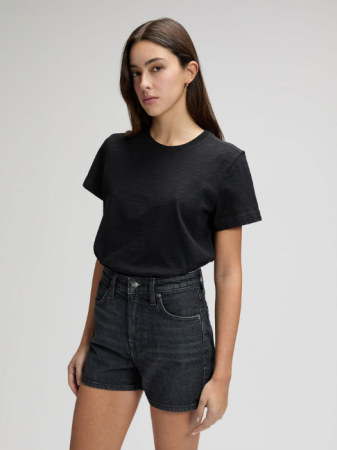 FEMEI - Lee Tricou Negru Regular Femei