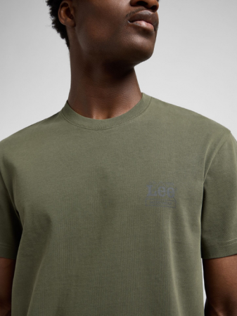 Lee Tricou Haki Relaxed Barbati [3]