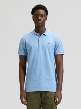 МУЖЧИНЫ - Lee Мужская Футболка-Поло Голубая Regular