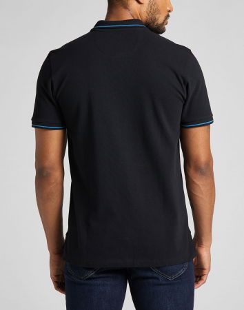 Футболки и Поло - Lee Мужская Футболка-Поло Чёрная Regular