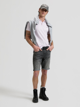 IMBRACAMINTE - Lee Tricou Polo Roz Deschis Regular Barbati