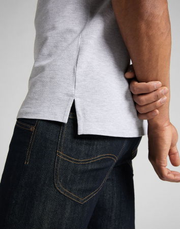 Lee Мужская Футболка-Поло Светло-Серая Regular [4]