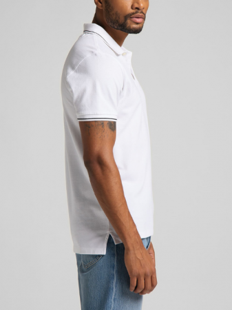 Футболки и Поло - Lee Мужская Футболка-Поло Белая Regular