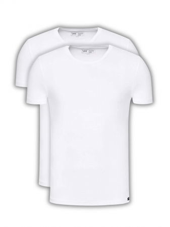 Tricouri si Polo - Lee Tricou (Set) Alb Fitted Barbati