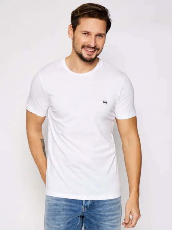 Tricouri si Polo - Lee Tricou Alb Regular Barbati