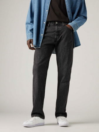 BARBATI - Levi's Blugi Gri Inchis 501 Regular Barbati