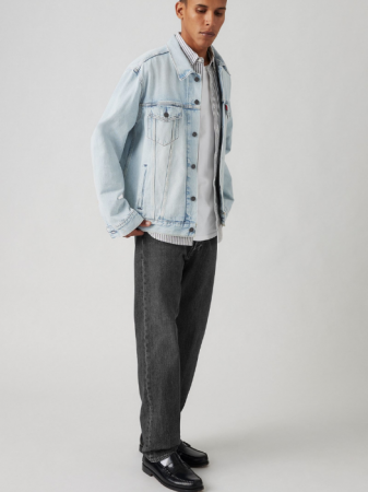 BARBATI - Levi's Blugi Gri Inchis 501 Regular Barbati