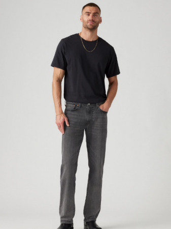 Straight - Levi's Мужские Джинсы Тёмные Серые 514 Straight