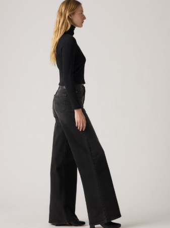 JEANS - Levi's Blugi Gri Inchis 728 Wide Leg Femei