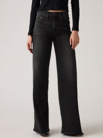 Wide Leg - Levi's Blugi Gri Inchis 728 Wide Leg Femei