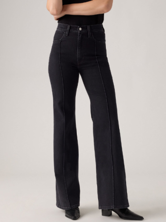 Slim - Levi's Blugi Gri Inchis RIBCAGE BELL Flare Femei