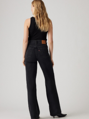 Levi's Женские Джинсы Тёмные Серые Ribcage Wide Leg Ribcage [2]