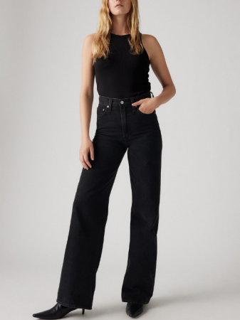 Levi's Женские Джинсы Тёмные Серые Ribcage Wide Leg Ribcage [3]