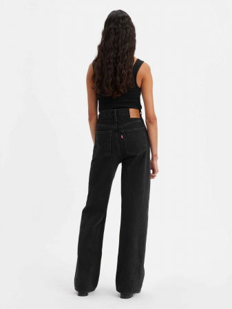 FEMEI - Levi's Blugi Gri Inchis Ribcage Wide Leg Ribcage Femei