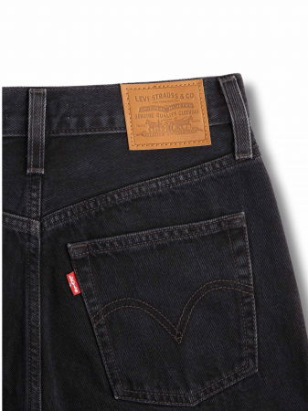 FEMEI - Levi's Blugi Gri Inchis Ribcage Wide Leg Ribcage Femei