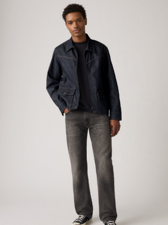 Straight - Levi's Blugi Gri Deschis 555 Relaxed Straight Barbati