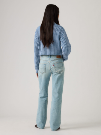 JEANS - Levi's Blugi Albastri 501 90 Straight Femei