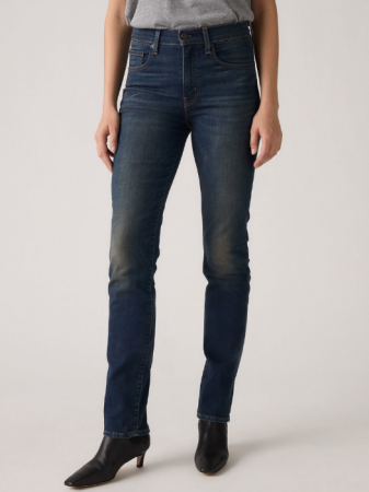Straight - Levi's Blugi Navy 724 Straight Femei