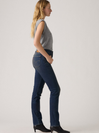 Straight - Levi's Blugi Navy 724 Straight Femei