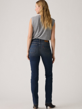 Straight - Levi's Blugi Navy 724 Straight Femei