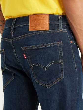 Tapered - Levi's Мужские Джинсы Темно-Синие 512 Slim Taper