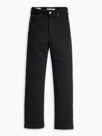 FEMEI - Levi's Blugi Negri Ribcage Straight Ankle Straight Femei