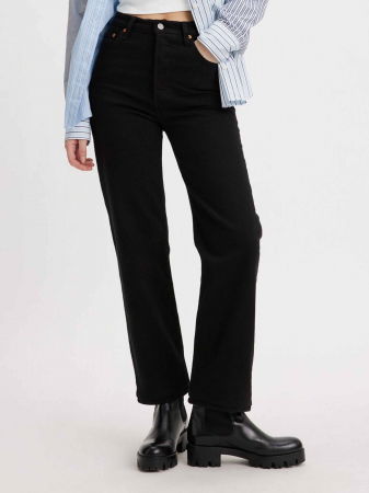 FEMEI - Levi's Blugi Negri Ribcage Straight Ankle Straight Femei
