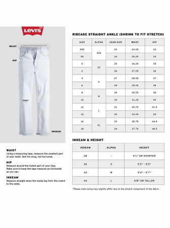 Levi's Blugi Negri Ribcage Straight Ankle Straight Femei [6]