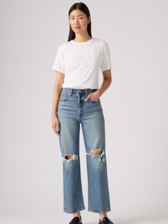 FEMEI - Levi's Blugi Albastri Ribcage Straight Ankle Straight Femei
