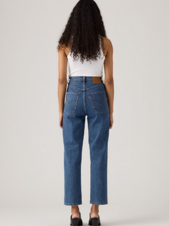 FEMEI - Levi's Blugi Albastri Ribcage Western Yoke Straight Femei