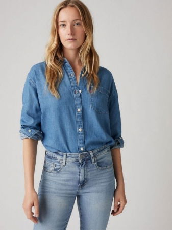 Levi's Женские Джинсы Светло-Синие 726 Flare [12]