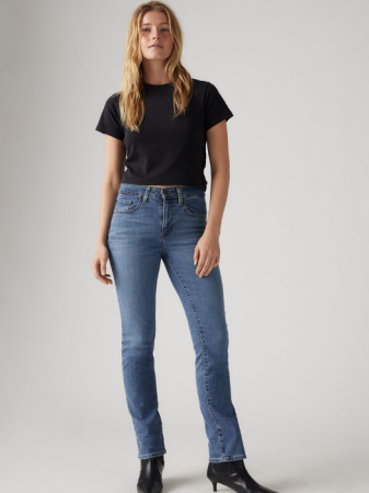 FEMEI - Levi's Blugi Albastri Deschisi 724 Straight Femei