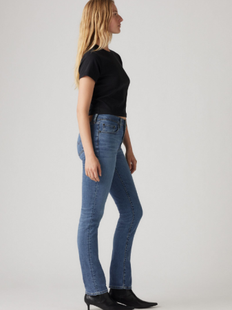 Straight - Levi's Blugi Albastri Deschisi 724 Straight Femei