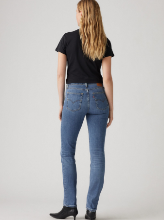 Straight - Levi's Blugi Albastri Deschisi 724 Straight Femei