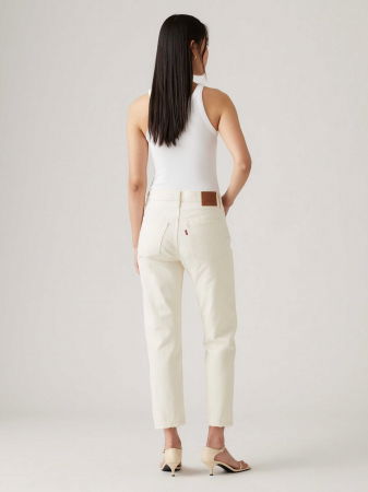 FEMEI - Levi's Blugi Crem 501 CROP Straight Femei