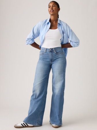 Wide Leg - Levi's Blugi Albastri 728 Wide Leg Femei