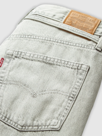 Levi's Blugi Gri Deschis RIBCAGE Straight Femei [5]